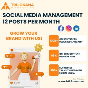 Social media management 8 posts per month