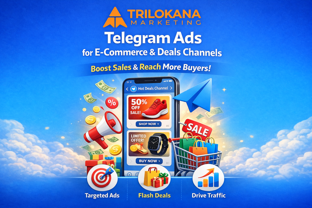 telegram ads for deals & e-commerce